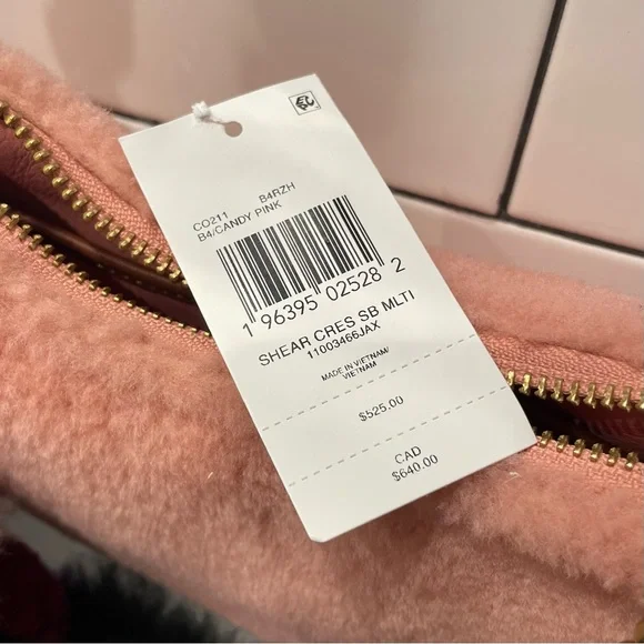 Like New Coach Pink Mira Shearling Crossbody Bag 🩷 - Picture 8 of 10